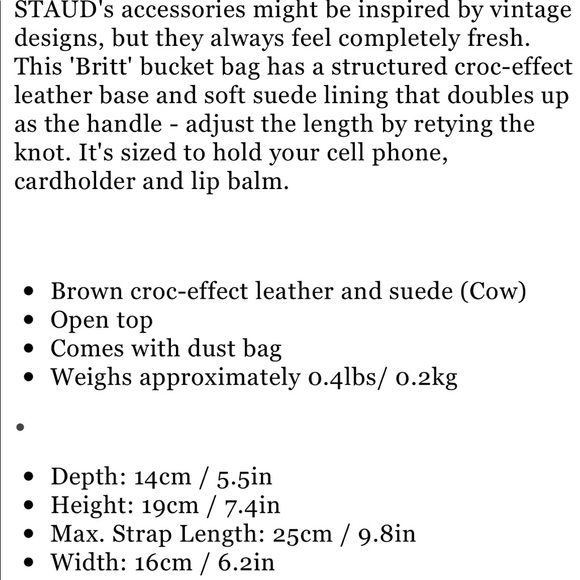 Staud gorgeous bucket bag - Picture 4 of 4